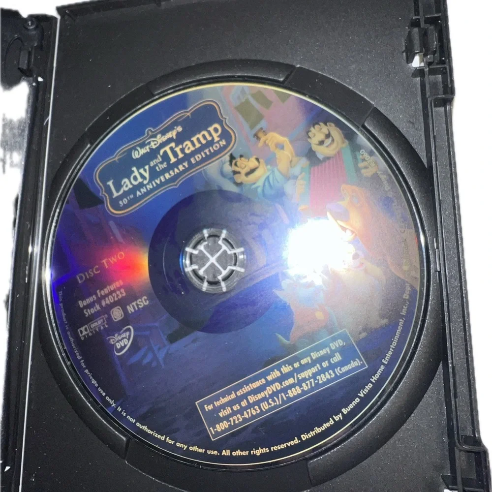❌Disney Lady and The Tramp 50th Anniversary Edition Platinum Edition 2 DVD Set - Picture 4 of 8
